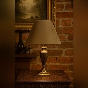 Elegant Brown Velour Mini Lampshade